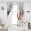 Christmas Tree Santa Claus Reindeer Grove Blackout Curtains For Living Room Bedroom Window Treatment Blinds Kitchen Drapes