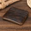 Mini Coin Purse Wallet Genuine Leather Men Woman Card Holder Zipper Small Purse For Coins Cards Cash Little Wallet Male Female