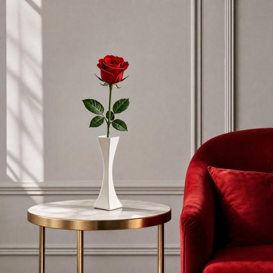 3D Printed Vase, Smooth Surface Burr-free PLA Vase, Modern Hourglass Shape Desktop Ornament for Dining Table Living Room Decoration