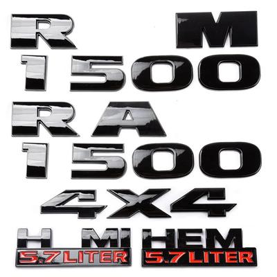 ABS Emblem Car Stickers For Ram 1500 2500 5.7 Liter Hemi 4X4 Nameplate Charger Viper Magnum Caliber Journey Styling Accessories