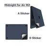 2in1 Body Wrap Anti-Scratch Protective Skin Decal Cover Sticker for 2026 MacBook Air 13 15 M5 A3449 A3448 Palms Body Guard A3241