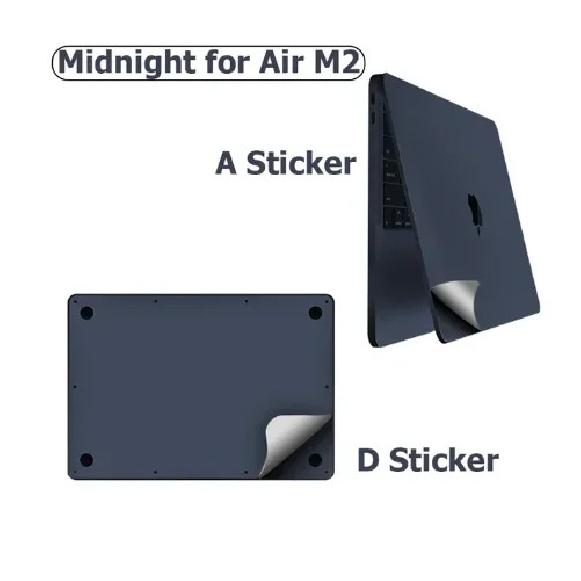 2in1 Body Wrap Anti-Scratch Protective Skin Decal Cover Sticker for 2026 MacBook Air 13 15 M5 A3449 A3448 Palms Body Guard A3241