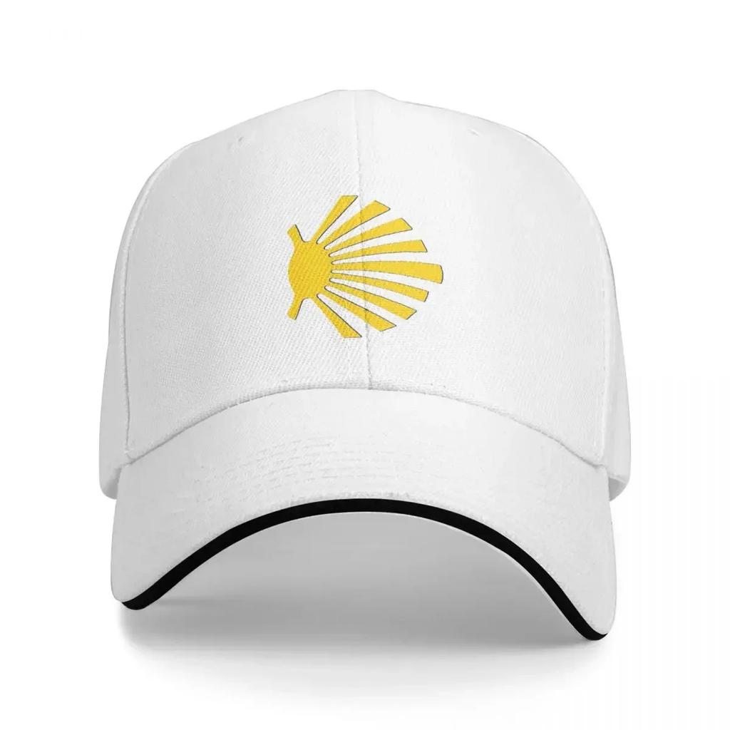 New Camino De Santiago Symbol Large Yellow Scallop Shell Cap Fashion Casual Baseball Cap Adjustable Hat Hip Hop Summer Baseball