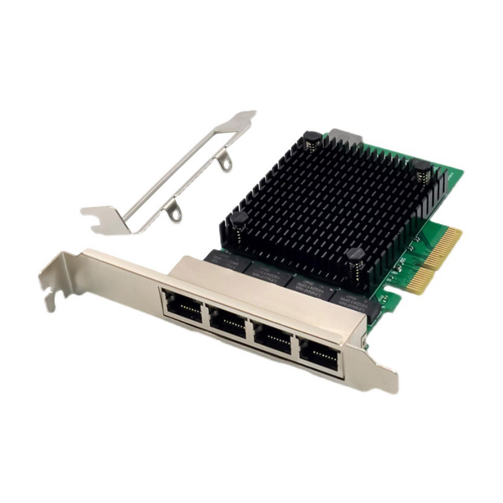 

Гигабитная сетевая карта PCI-E X4 2,5 Гбит/с RTL8125B, 4-портовая сетевая карта Ethernet, разъем сетевого адаптера для настольного сервера