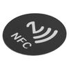20 Pcs ID5200 NFC Stickers Adhesive Label Round 40mm Anti Interference Label with NFC Print Black