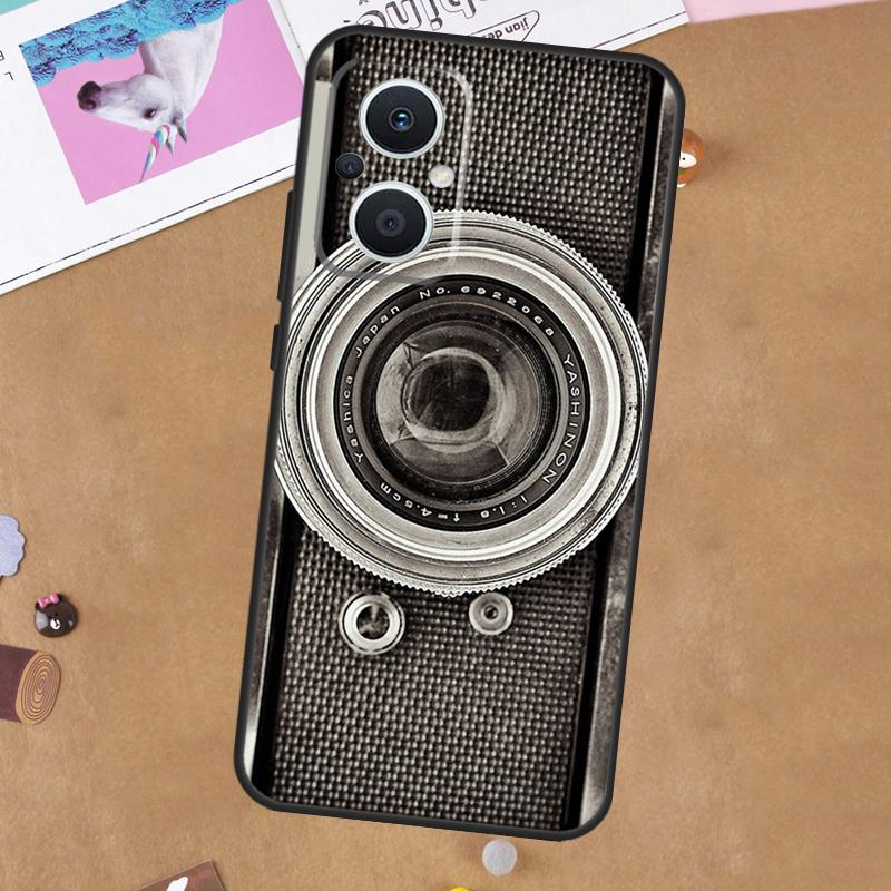 Retro Vintage Camera For OPPO Reno 13 12 11 10 14 Pro 8T 11F 12F 13F 14F 7 8 Lite OPPO Find X9 X8 X6 X5 Pro Case
