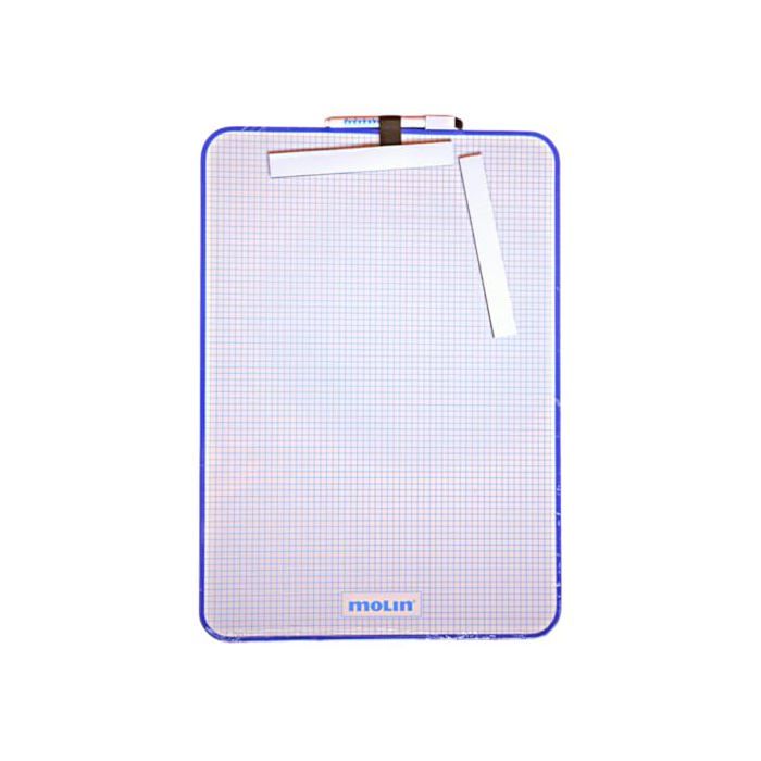 Whiteboard A3 - Molin - 29x42 cm - Inklusive Markern - Leicht - Leicht abwischbar - Ideal für Büro
