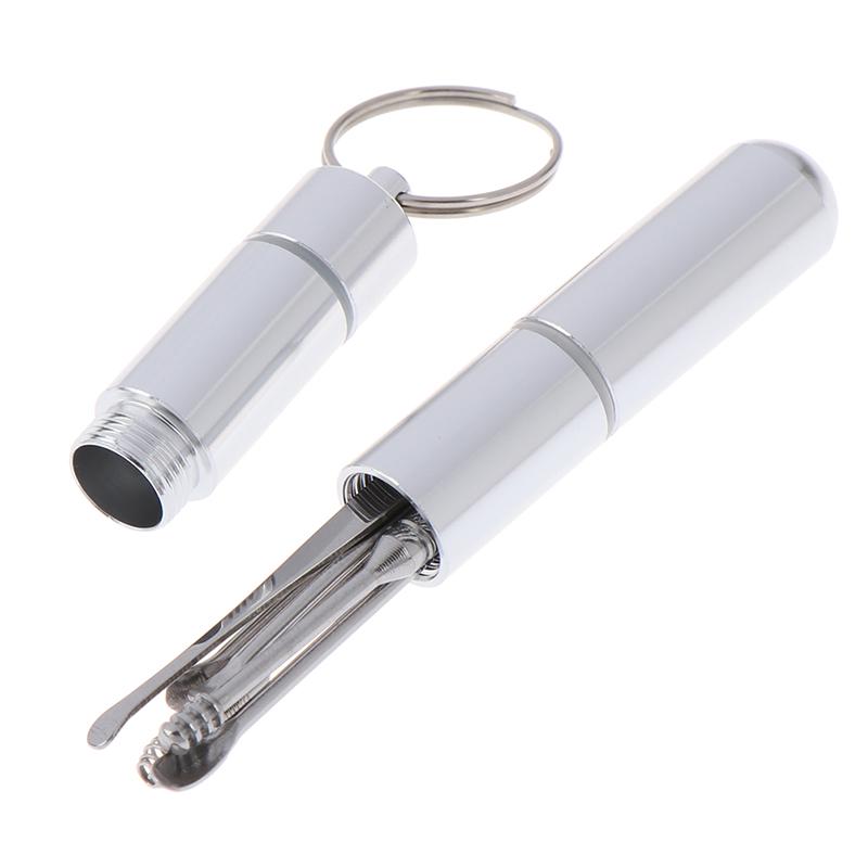 

6 шт./лот Спиральная ухочистка из нержавеющей стали Ложка Средство для удаления ушной серы Очиститель Уход за ушами серебряный