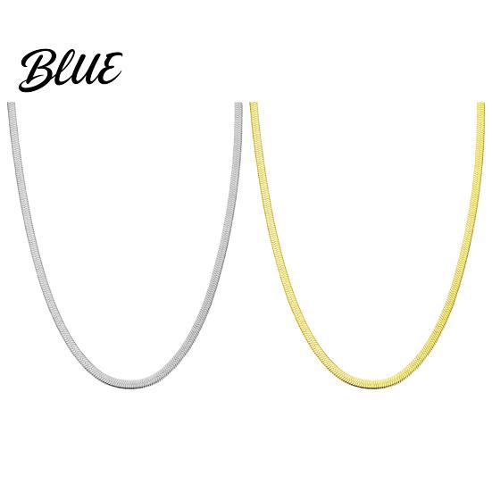 Lightweight Necklace Women Snake Bone Chain No Pendant Two Color