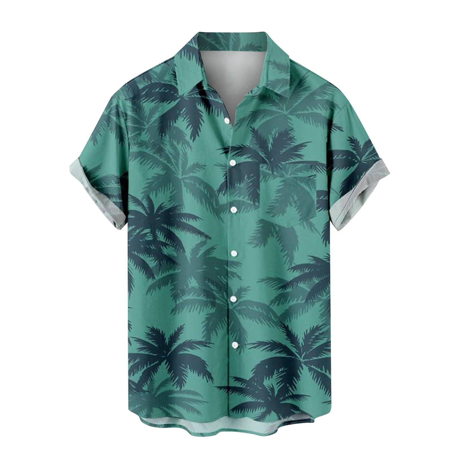

Men S Hawaiian Vacation Casual Short Sleeve Shirt 3D Printed Fashion Loose Lapel 5XL