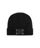 Opeunyadeu(Owai) Leather Patch Beanie - Black