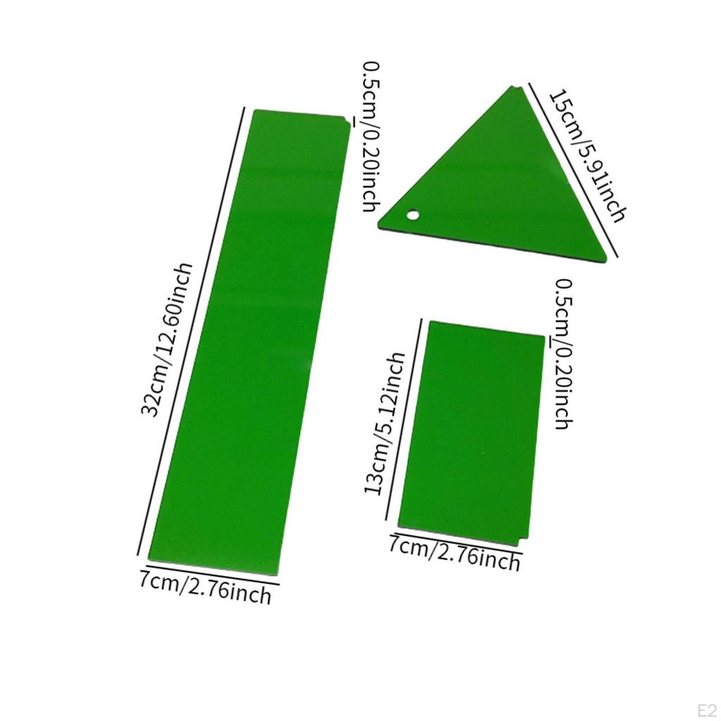 3 Pieces Ski Wax Remover Snowboard Maintenance Tools Professional Acrylic Equipment Removal