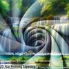Tropical Forest Waterfall Tapestry Wall Art, Natural Green Scenery Hanging Cloth for Home & Dorm Decoration