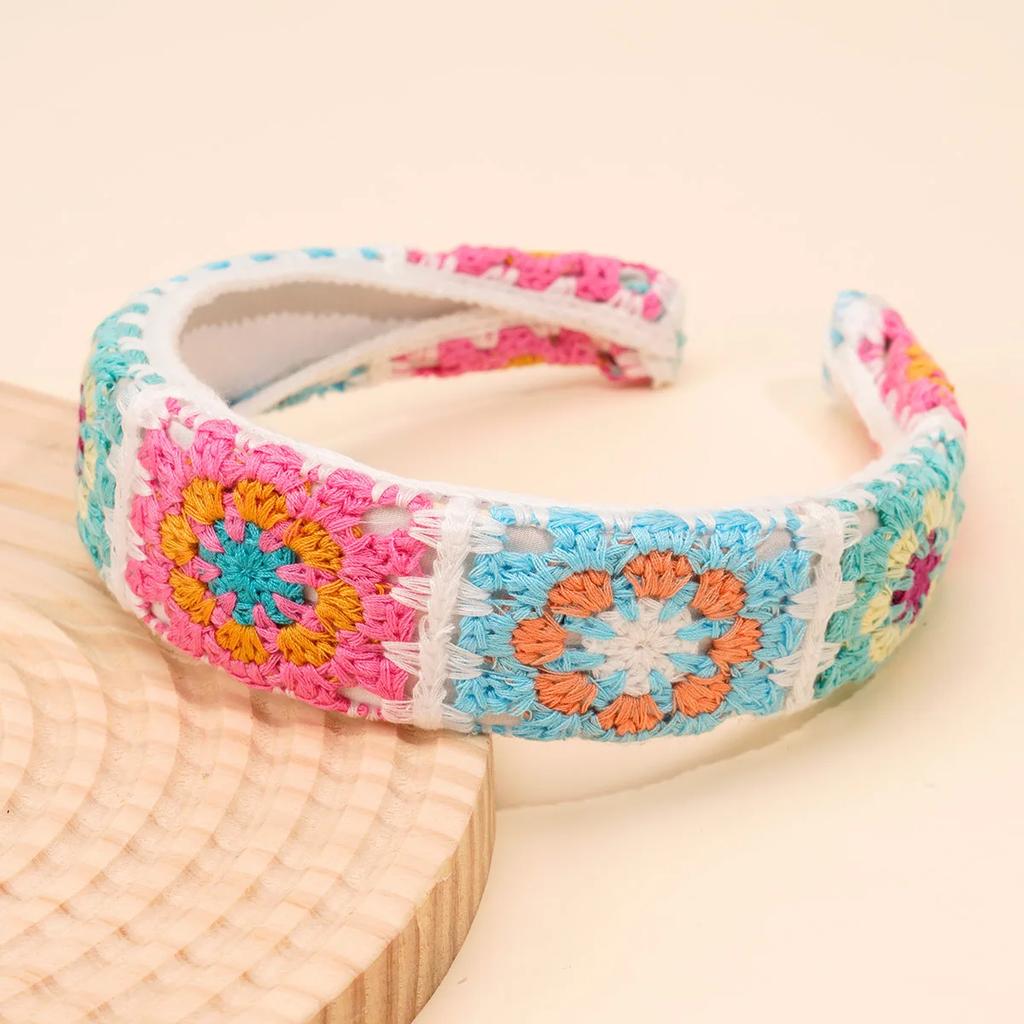NEW Knitted Headband Bohemian Style Summer Seaside Vacation Handmade Head Band Hair Accessories for Women Girls