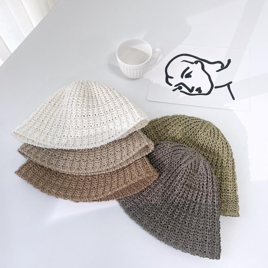 Men's and Women's Daily Bucket Hat Fresh Knit Bucket Hat