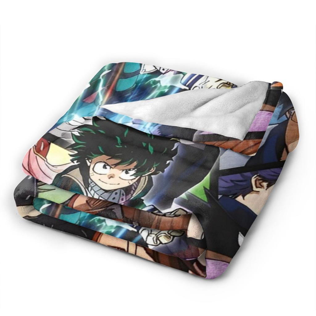 My Hero Academia Blanket Anime Wool Vintage Soft Throw Blankets for Home Autumn/Winter,