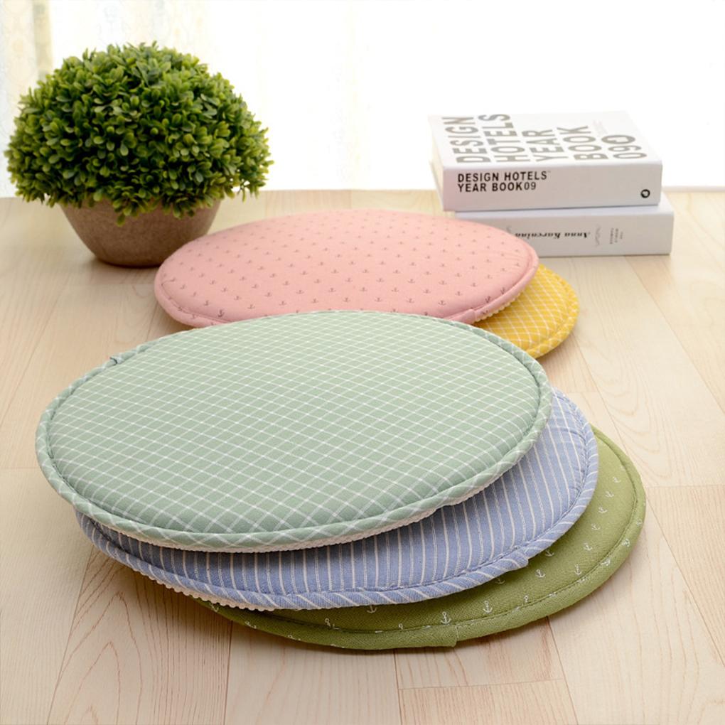 12.9 inch Seat Cushion With Straps Cotton Chair Pad Thickness Stool Mat Soft Breathable Children Living Room Office