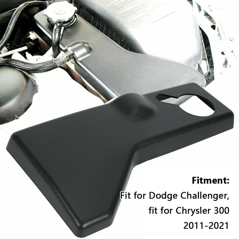 Black Car Coolant Tank Cover Trim Decorative for Dodge Challenger Chrysler 300 2011 2012 2013 2014 2015 2016- PO676550LT