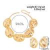 Geometric Gold Silver Color Jewelry Set Bohemian Style Irregular Oval Chokers Necklaces  Gift