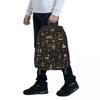 Ancient Egyptian Hieroglyphs - Black And Gold Student Backpack School Bag Hiking Travel Daypack for Bookbag Shoulder Bags