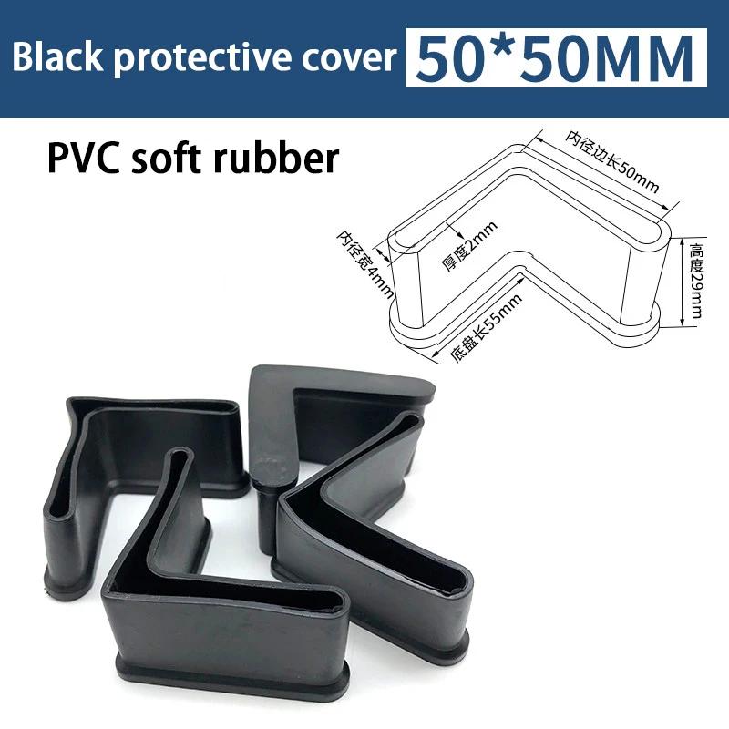 4-30 Sztuk Trójkątna Osłona 25 30 40 50L Miękka Gumowa Osłona PVC Korek do Nogi Stołu Podkładka pod Nogi Żelaznego Łóżka Kątownik Żelazny Typu L