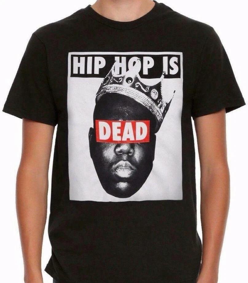 The Notorious Big B.I.G. Hip Hop is Dead Black T Shirt New L