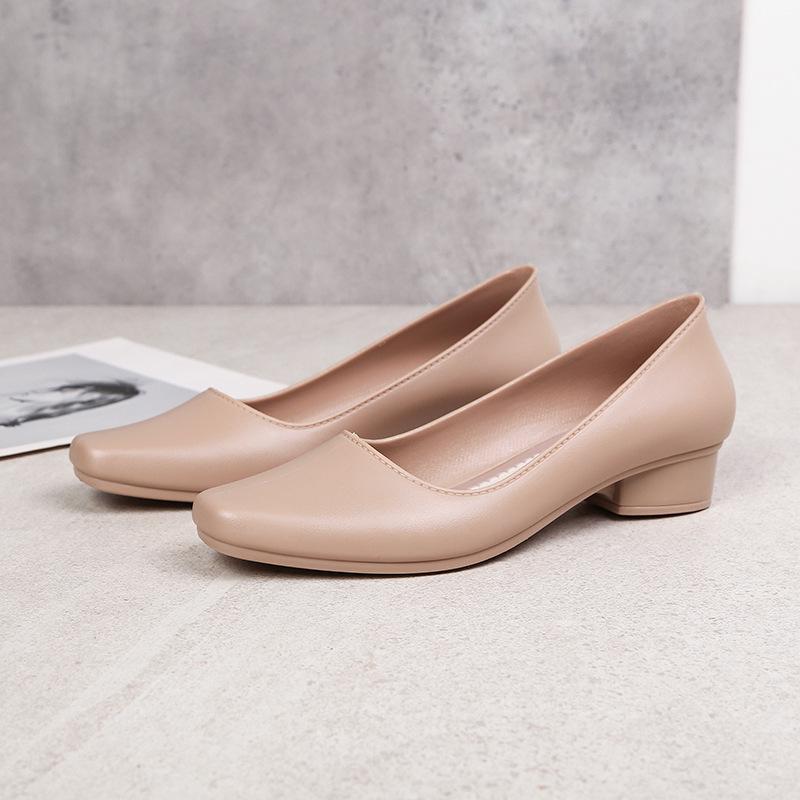 Women's Non-slip Chunky Heel Sandals - Thickened, Versatile, Fashionable, Height-boosting, Comfortable, Square Toe, Summer Casual Shoes.