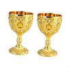 2 Easy Clean Goblet Home Decorative Ornament Birthday Gift Unbreakable Engraved Handmade