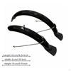 2 Pieces 16Inch Bike Mudguards 5 Cm Wide Front and Rear Metal Support Rods Mudguard