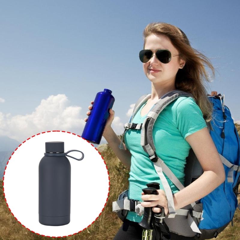 Outdoor Sports Portable Cup Stainless Steels Small Mouth Bottle Handheld Car Water Cup Bottle Enduri
