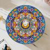 5D DIY Diamond Art Colored Pattern Wood Case Partial Drill Rhinestones Decorative Storage Box for Home Car Desk Decoration Craft