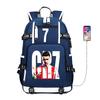 Large Capacity Schoolbag with Shoulder Strap; Student Three-piece Pencil Case Set