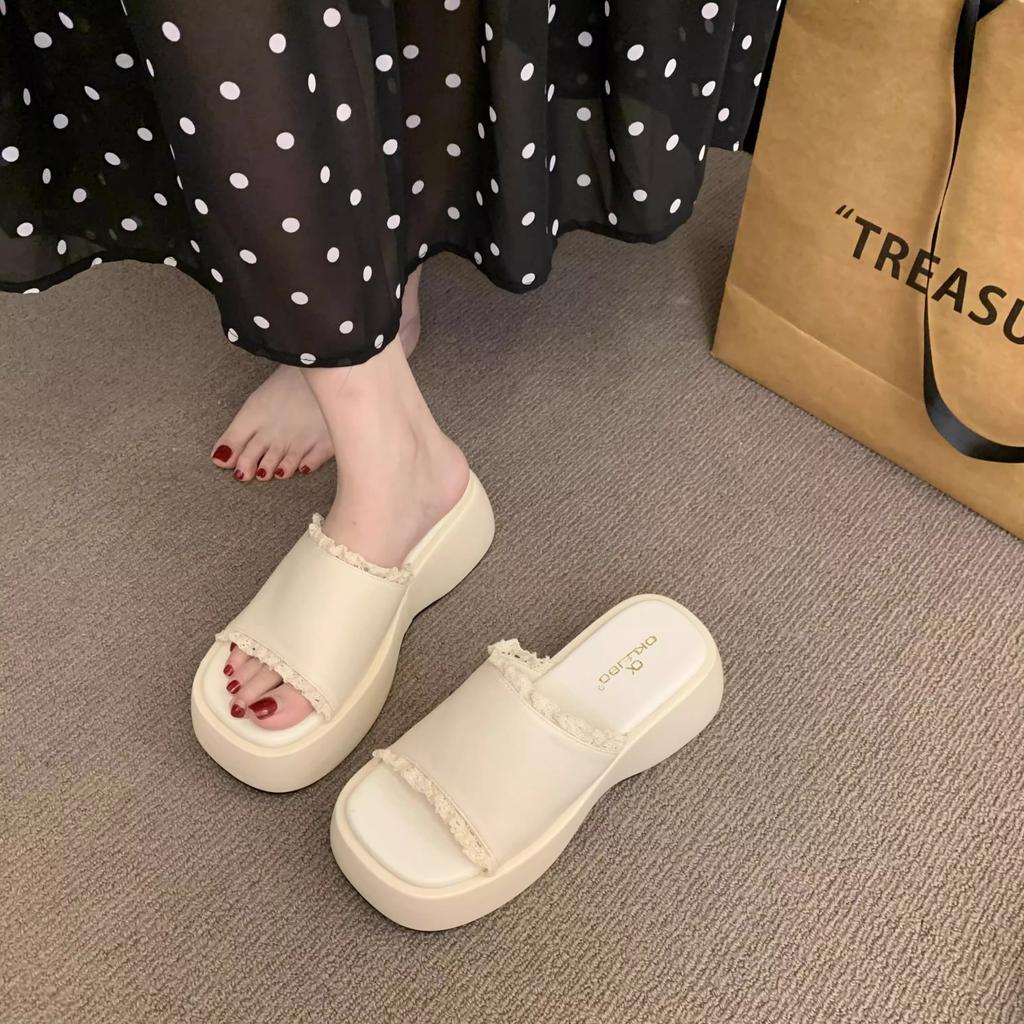 Fashion Flats Platform Women Slippers Casual New Summer Shoes Fashion 2025 Trend Sandals Slingback Woman Flip Flops Beach Slides Zapatos