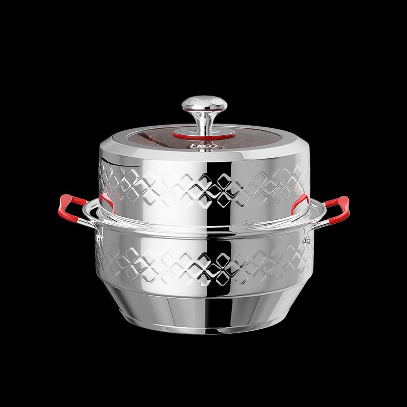 EKCO KLK 28cm Double Layer Stainless Steel Steamer Pot