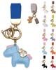 Horse Keychain Leather That Attracts Good Bag Charm Cute Golden Money Bag Adorable Stylish Decoration Horse Design Charm Smart Key Key Ring Accessory