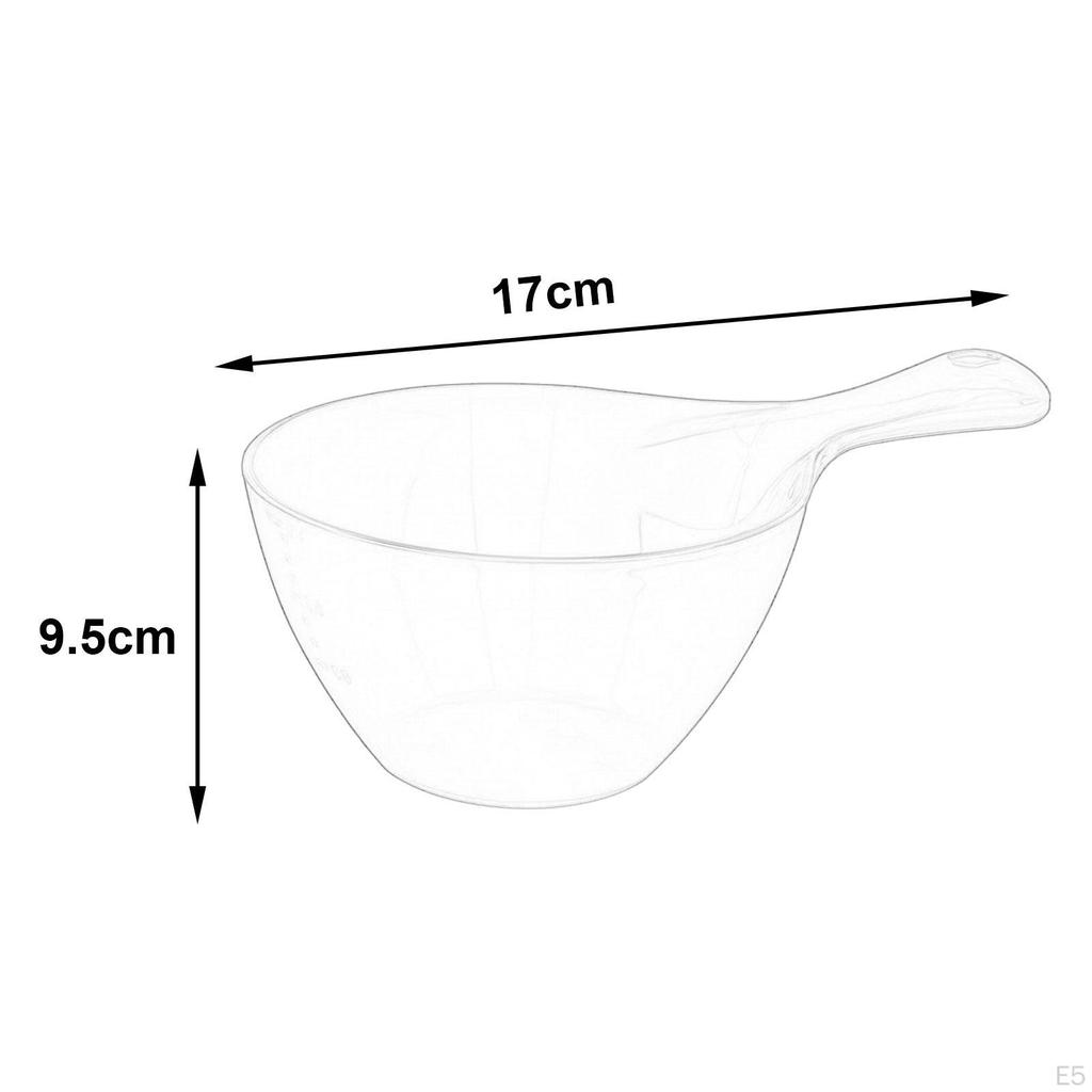 Küchenwasserschöpfer Badelöffel mit Messlinie Leichtgewichtiger Rutschfester Griff