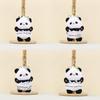Keychain Plush Panda Pendant With Wearing A Gauze Skirt With A Bow Design