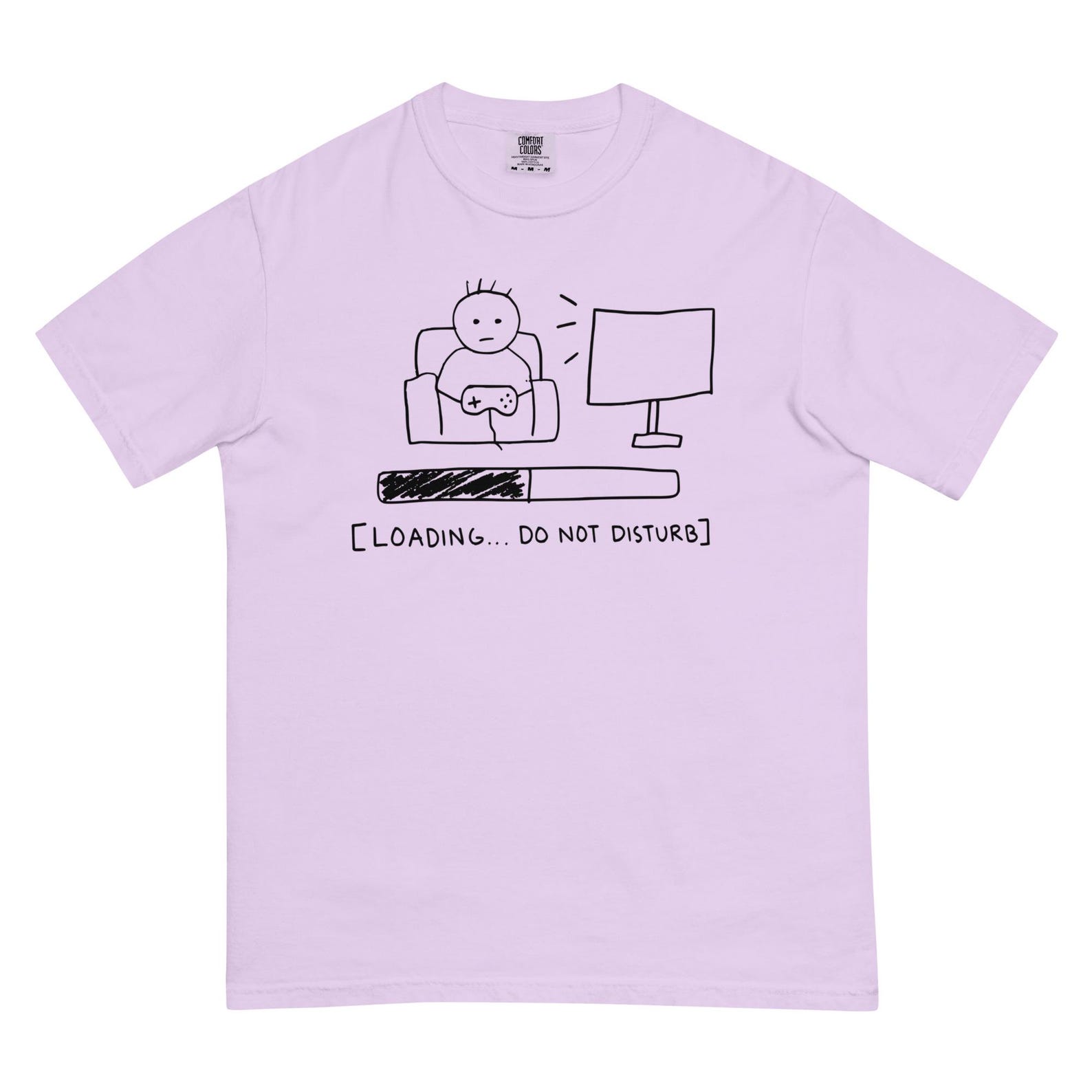 Loading Do Not Disturb Shirt, Retro Pixel Gamer Tee, Cozy Introvert Top S