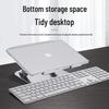 Adjustable Rotating Laptop Stand with Cooling Feature and Height Adjustment for Desktop or Office Use