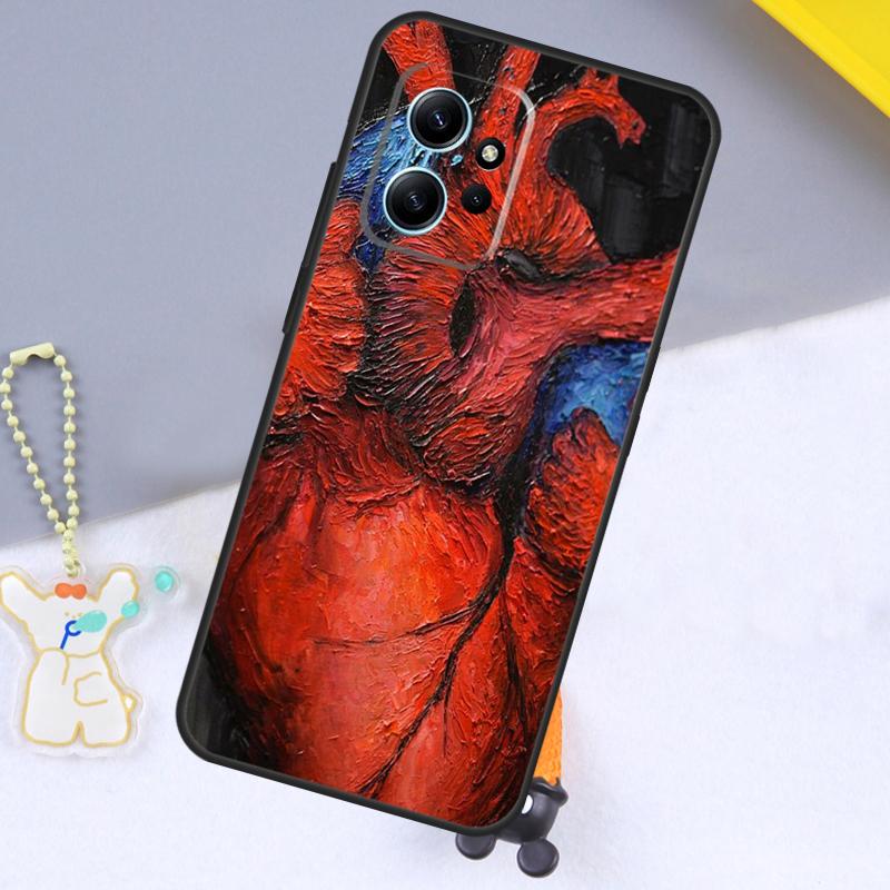 Medical Human Organs Meridian Art Case For Xiaomi Redmi Note 14 13 9 10 11 12 15 Pro Plus Cover For Redmi 15 C 13C 12C 10C 14C