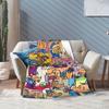 Dog Man Dogman Movie Comic Blankets Cartoon Flannel Awesome Breathable Throw Blankets for Coverlet Summer