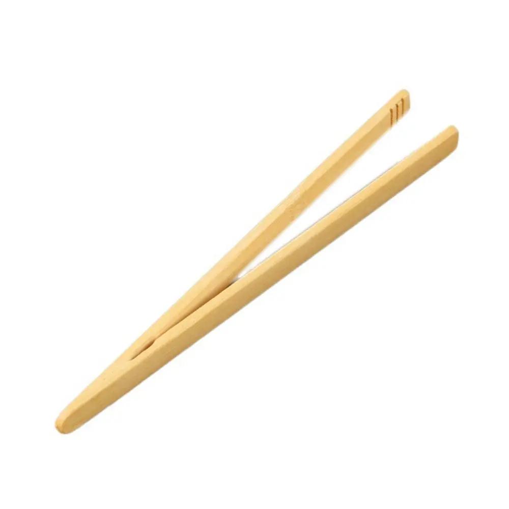 7 Styles Bamboo Wood Tea Clip Ebony Food Tongs Barbecue BBQ Bread Clamp Fruit Salad Non-slip Clip Tongs Tea Ceremony Accessories 1PC