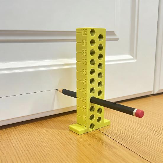 Height Gauge Woodworking Tool 3D Printed 0-105cm Height Measuring Tool with Line Marking Holes for Woodworking Engineering