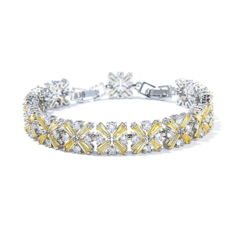 

Европейский и американский минималистский браслет из циркония с бриллиантами, модный дизайн браслета из меди с микро-инкрустацией цирконием, нишевые модные ювелирные аксессуары free 3cm extension buckle