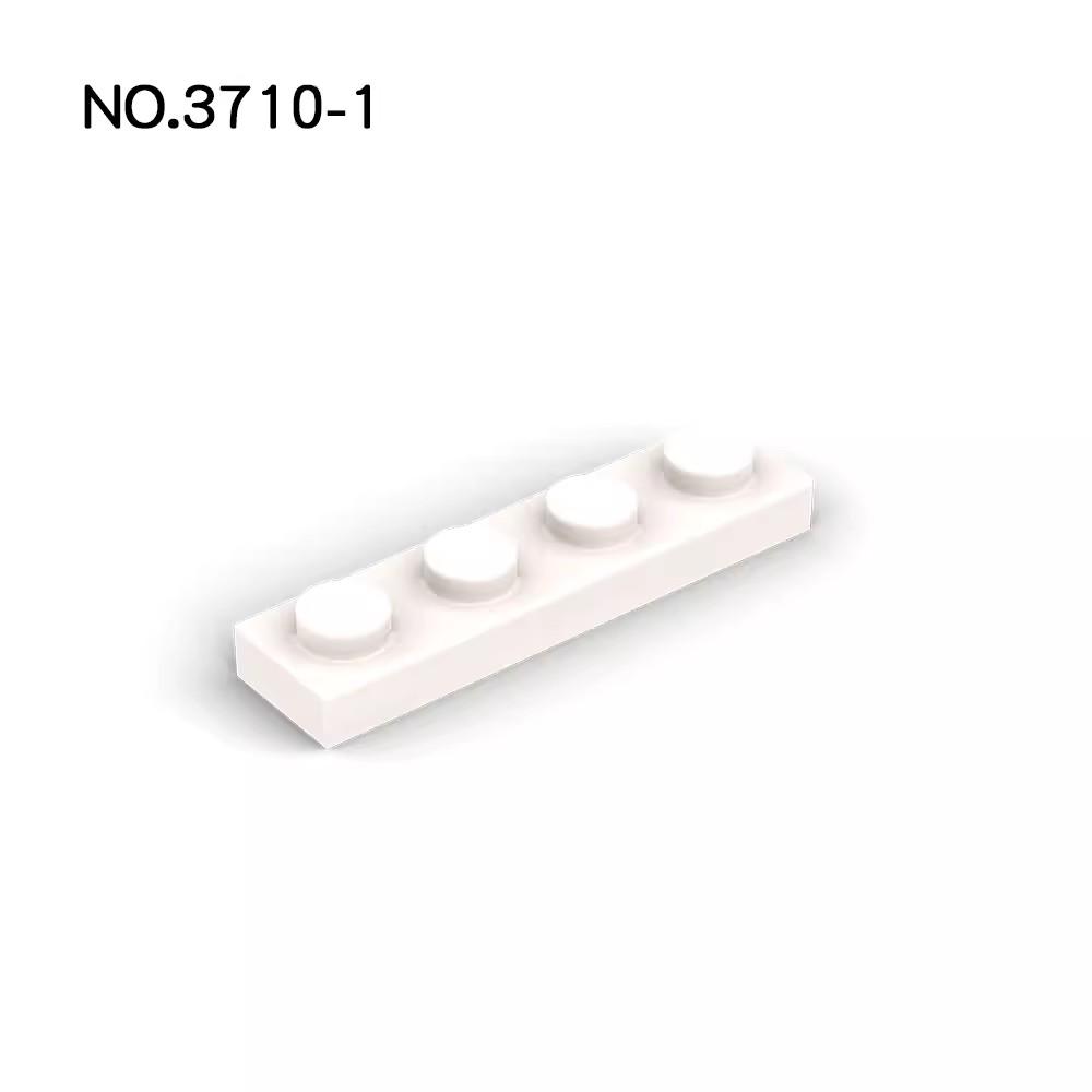 20Pcs MOC Compatible Assembles Particles Plate 3710 1x4 for Building Blocks Parts DIY Enlighten Bricks Educational Tech Toys
