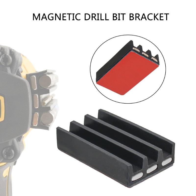 High Strength Magnetic Base Drill Bit Stand Rack Holder For Stable Woodworking Metal Drilling Stable Drilling Operations