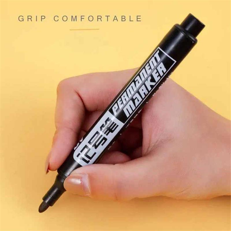 2mm Bold Tip Oil-Based Quick-Dry Waterproof Oil-Proof Permanent Marker for Plastic Metal & Wood Shipping Packaging & Coding