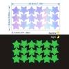 Iridescent Glow-in-the-Dark Star Stickers for Kids' Room, Bedroom, Party, or Window Decoration