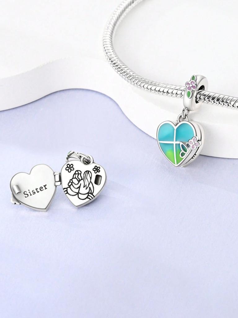 Copper Colors Rainbow Balloon Cat After The Rainbeads Charm Pendant For Original Bracelet For Women Diy Jewelry Love Gift