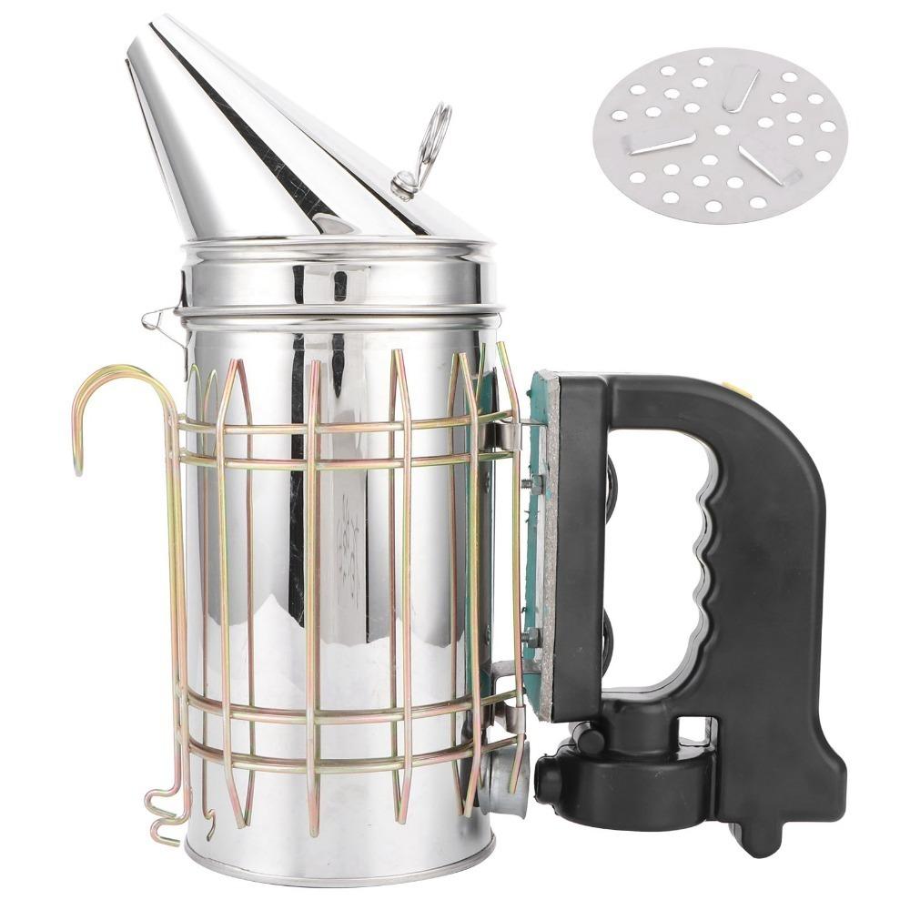 2 Pcs Set Detachable Beekeeping Smoker Stainless Steel Stainless Steel Smoker  Beekeeper Protection Set1